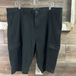 WICKED STITCH Men’s Cargo Camping Hiking Casual Shorts Black Size 42